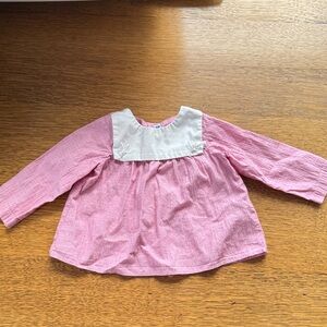 Jacadi Pink and White Baby Outfit